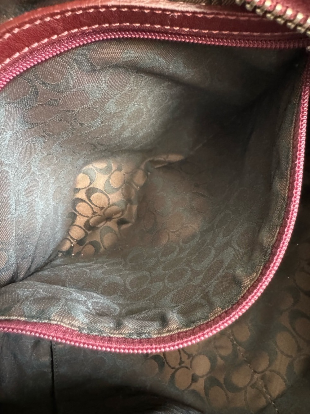 Vintage Coach Suede Ergo Shoulder Hobo Bag - Picture 7 of 16